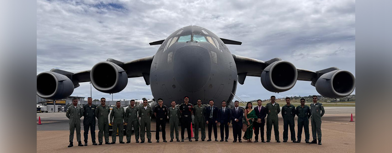 An Indian Air Force C-17 aircraft carrying 12 tonnes of medical aid and 18 tonnes of disaster relief material landed in Antananarivo