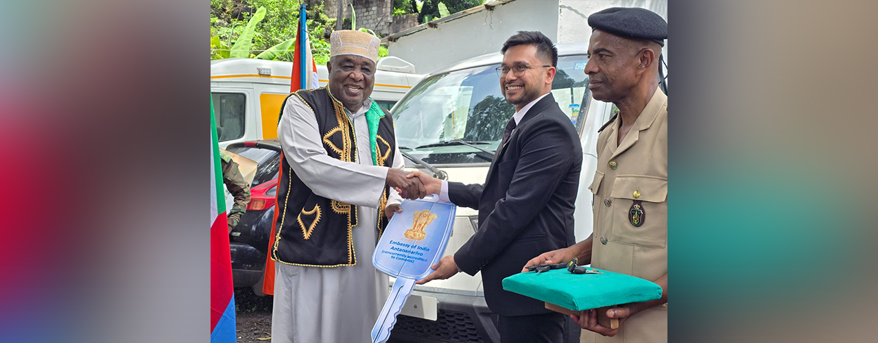 Donation of 6 Ambulances and 6 Pickup Vans to the  people and Government of Comoros